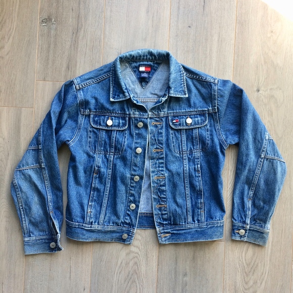 tommy jeans denim jacket 90s
